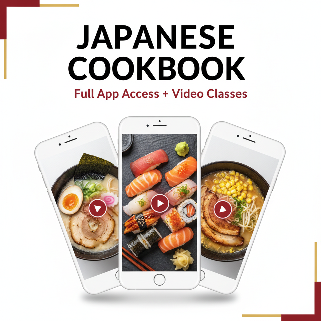 Japanese Cookbook full app access and video classes